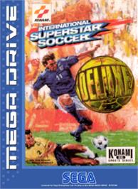 Box cover for International Superstar Soccer Deluxe on the Sega Nomad.