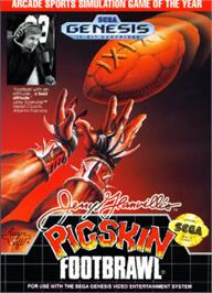 Box cover for Jerry Glanville's Pigskin Footbrawl on the Sega Nomad.
