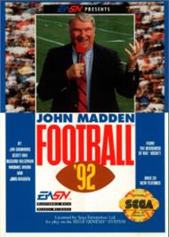Box cover for John Madden Football '92 on the Sega Nomad.