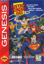 Box cover for Justice League Task Force on the Sega Nomad.