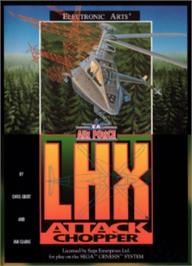 Box cover for LHX: Attack Chopper on the Sega Nomad.