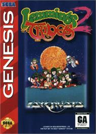 Box cover for Lemmings 2: The Tribes on the Sega Nomad.