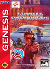 Box cover for Lethal Enforcers on the Sega Nomad.