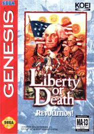 Box cover for Liberty or Death on the Sega Nomad.