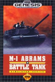 Box cover for M-1 Abrams Battle Tank on the Sega Nomad.