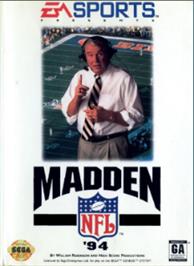 Box cover for Madden NFL '94 on the Sega Nomad.