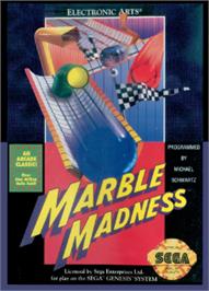 Box cover for Marble Madness on the Sega Nomad.
