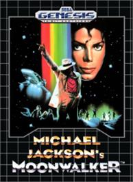 Box cover for Michael Jackson's Moonwalker on the Sega Nomad.