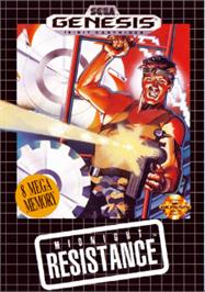 Box cover for Midnight Resistance on the Sega Nomad.