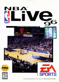 Box cover for NBA Live '96 on the Sega Nomad.