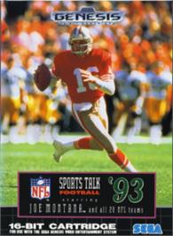 Box cover for NFL Sports Talk Football '93 Starring Joe Montana on the Sega Nomad.