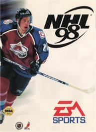 Box cover for NHL '98 on the Sega Nomad.