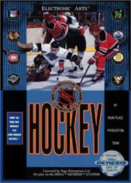 Box cover for NHL Hockey on the Sega Nomad.