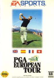 Box cover for PGA European Tour on the Sega Nomad.
