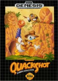 Box cover for QuackShot starring Donald Duck on the Sega Nomad.