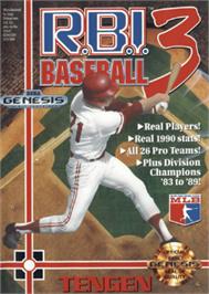 Box cover for RBI Baseball 3 on the Sega Nomad.