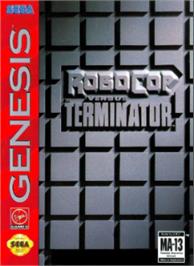 Box cover for Robocop vs. the Terminator on the Sega Nomad.