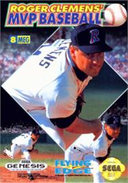 Box cover for Roger Clemens' MVP Baseball on the Sega Nomad.