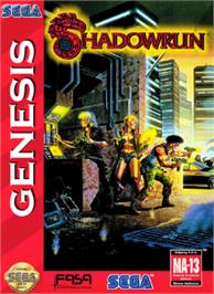 Box cover for Shadowrun on the Sega Nomad.