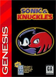 Box cover for Sonic and Knuckles on the Sega Nomad.