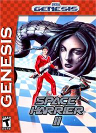 Box cover for Space Harrier II on the Sega Nomad.