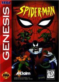 Box cover for Spider-Man: The Animated Series on the Sega Nomad.