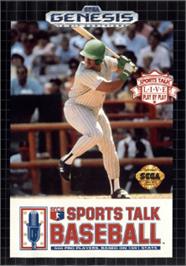 Box cover for Sports Talk Baseball on the Sega Nomad.