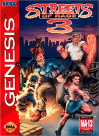 Box cover for Streets of Rage 3 on the Sega Nomad.