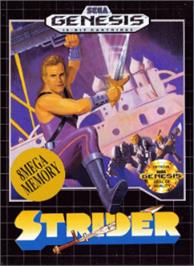 Box cover for Strider on the Sega Nomad.