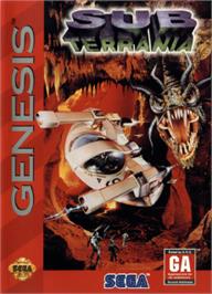 Box cover for Sub-Terrania on the Sega Nomad.