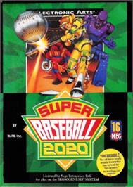 Box cover for Super Baseball 2020 on the Sega Nomad.