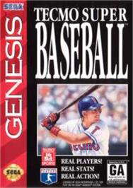 Box cover for Tecmo Super Baseball on the Sega Nomad.