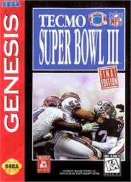 Box cover for Tecmo Super Bowl III: Final Edition on the Sega Nomad.