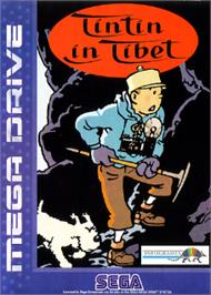 Box cover for Tintin in Tibet on the Sega Nomad.