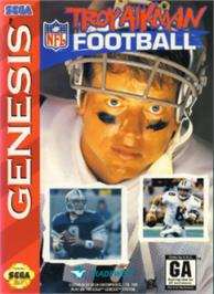 Box cover for Troy Aikman NFL Football on the Sega Nomad.