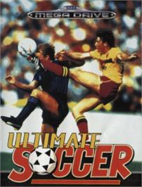 Box cover for Ultimate Soccer on the Sega Nomad.