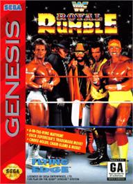 Box cover for WWF Royal Rumble on the Sega Nomad.