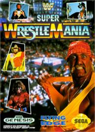 Box cover for WWF Super Wrestlemania on the Sega Nomad.