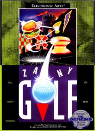 Box cover for Will Harvey's Zany Golf on the Sega Nomad.