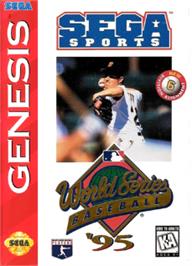 Box cover for World Series Baseball '95 on the Sega Nomad.