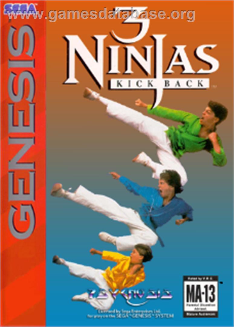 3 Ninjas Kick Back - Sega Nomad - Artwork - Box