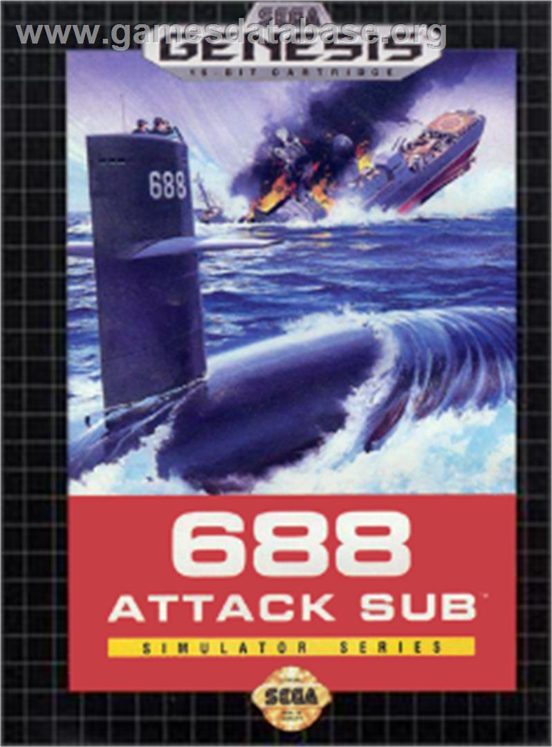 688 Attack Sub - Sega Nomad - Artwork - Box