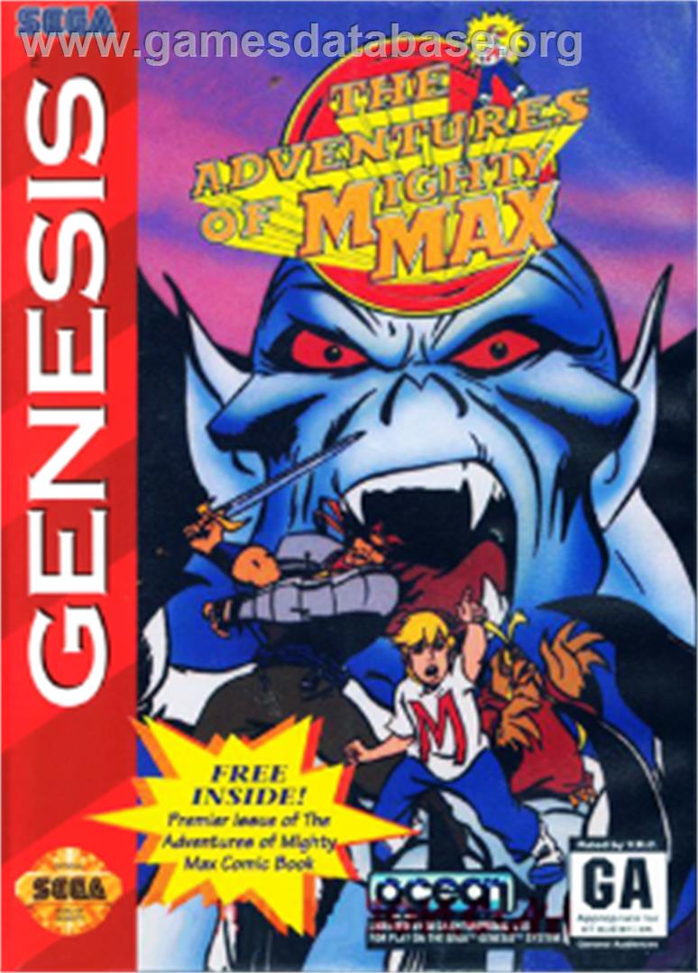 Adventures of Mighty Max, The - Sega Nomad - Artwork - Box