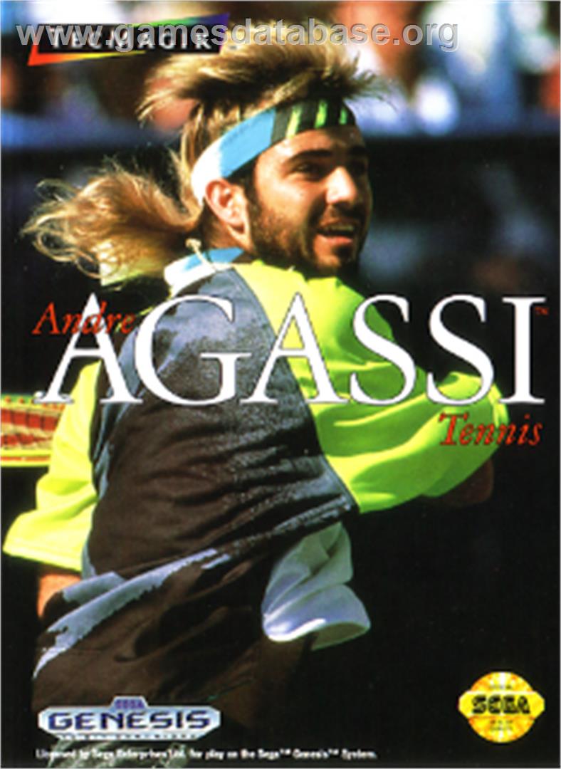 Andre Agassi Tennis - Sega Nomad - Artwork - Box