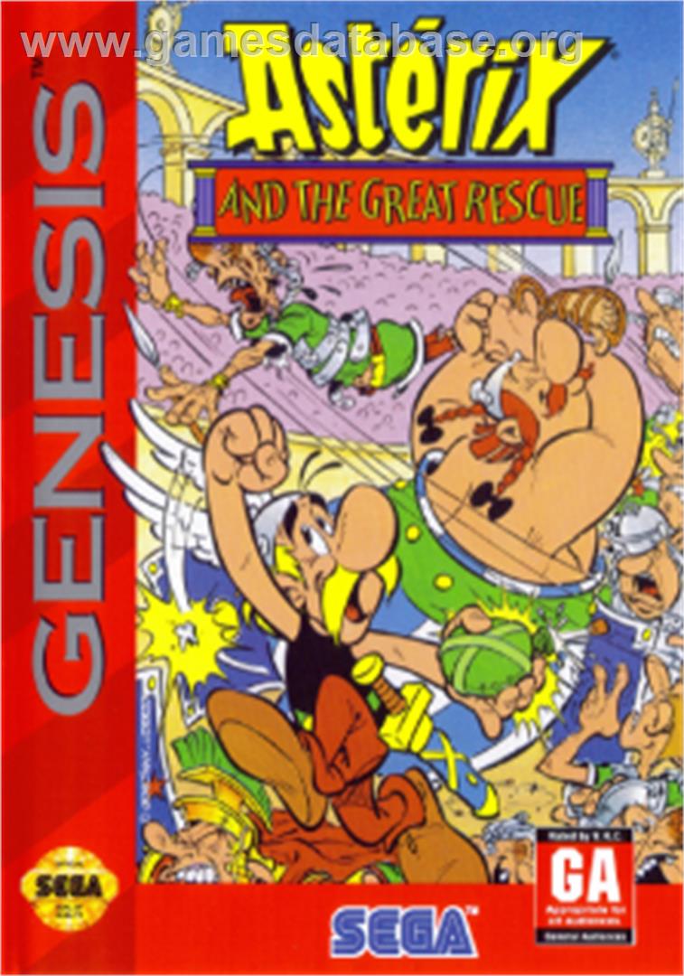 Astérix and the Great Rescue - Sega Nomad - Artwork - Box