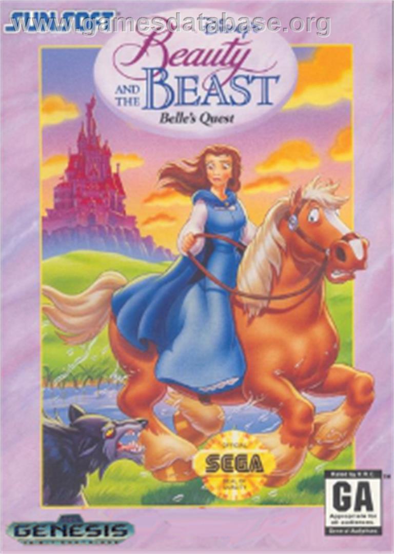 Beauty and the Beast: Belle's Quest - Sega Nomad - Artwork - Box