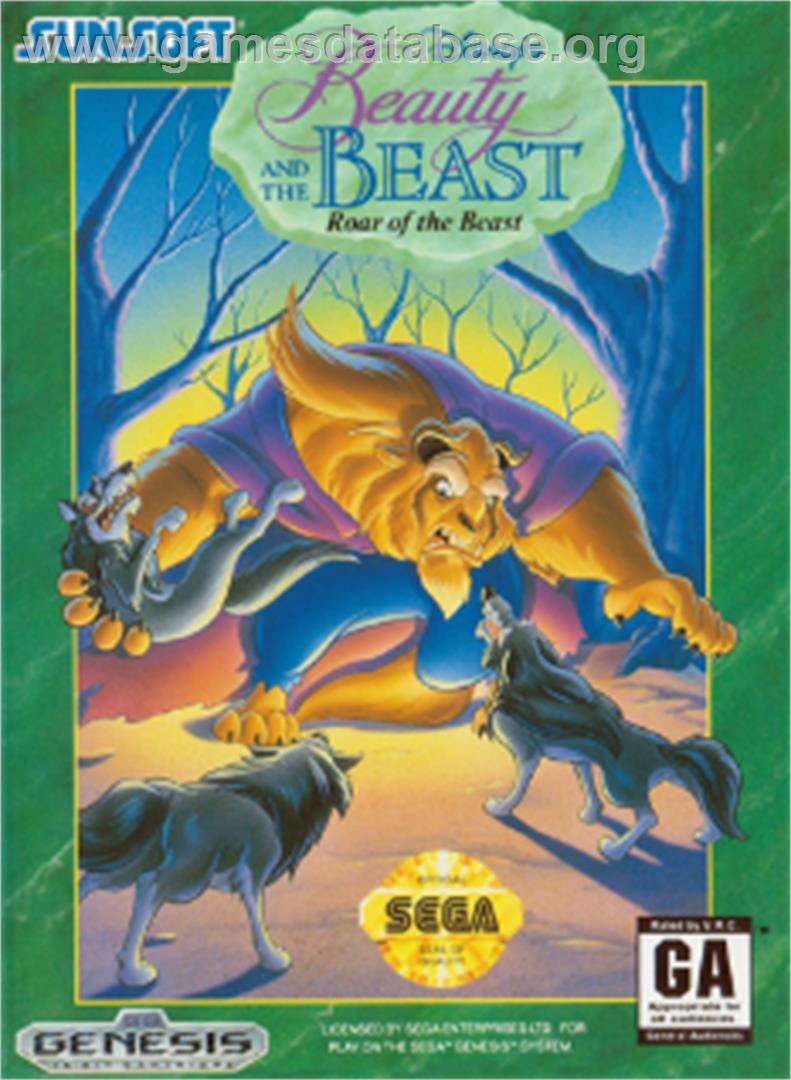 Beauty and the Beast: Roar of the Beast - Sega Nomad - Artwork - Box