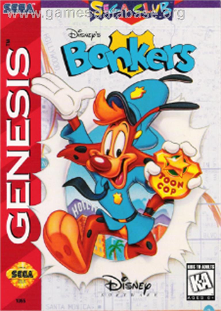 Bonkers - Sega Nomad - Artwork - Box