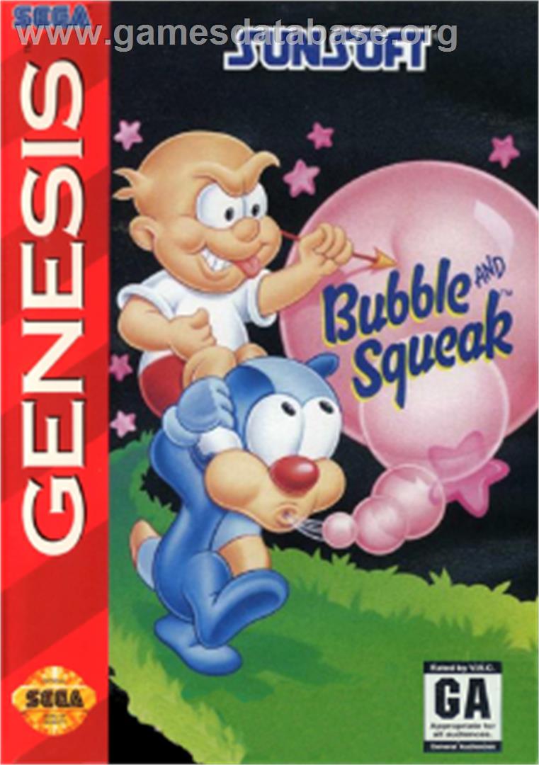 Bubble and Squeak - Sega Nomad - Artwork - Box