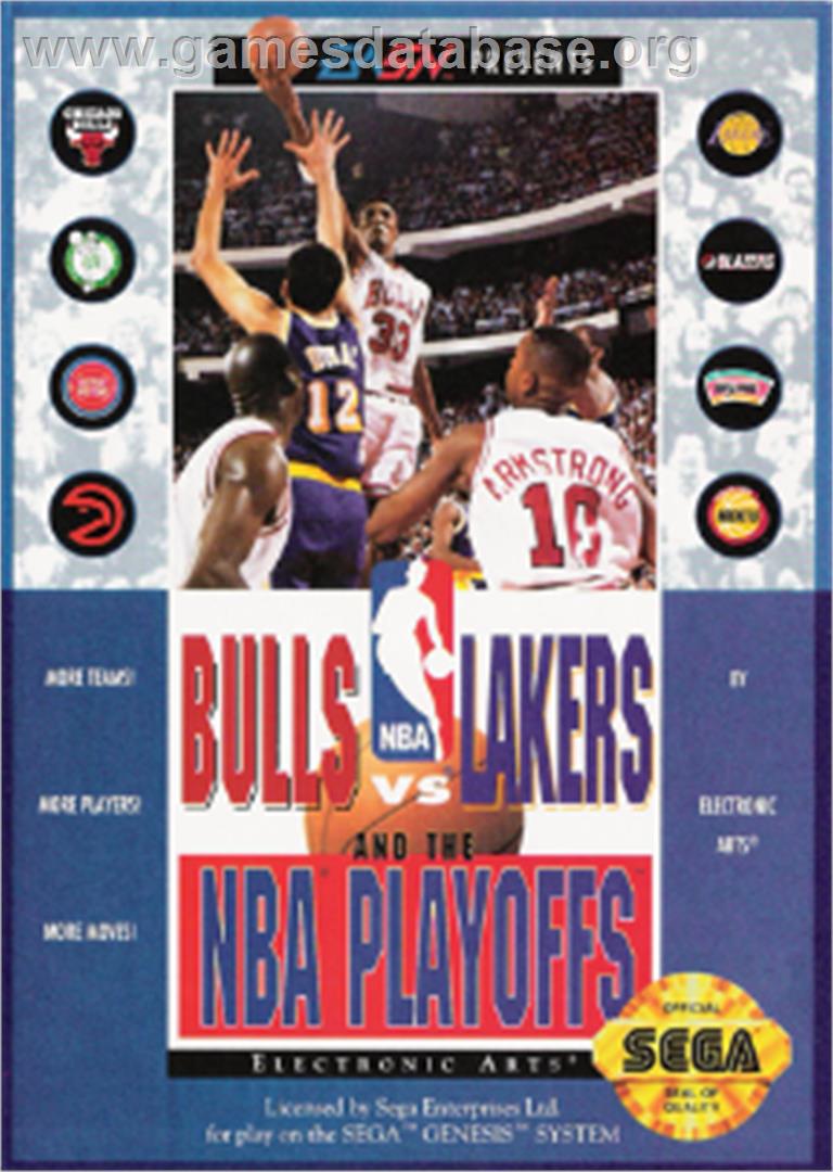Bulls vs. Lakers and the NBA Playoffs - Sega Nomad - Artwork - Box